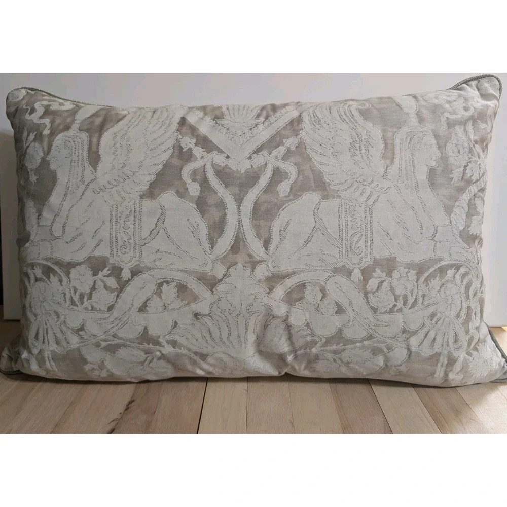 Fortuny Pillow Sphinx Sfingi French Directoire Luxury Fabric Decorative 23x17